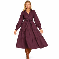 Vestido Midi Estilo Camisero