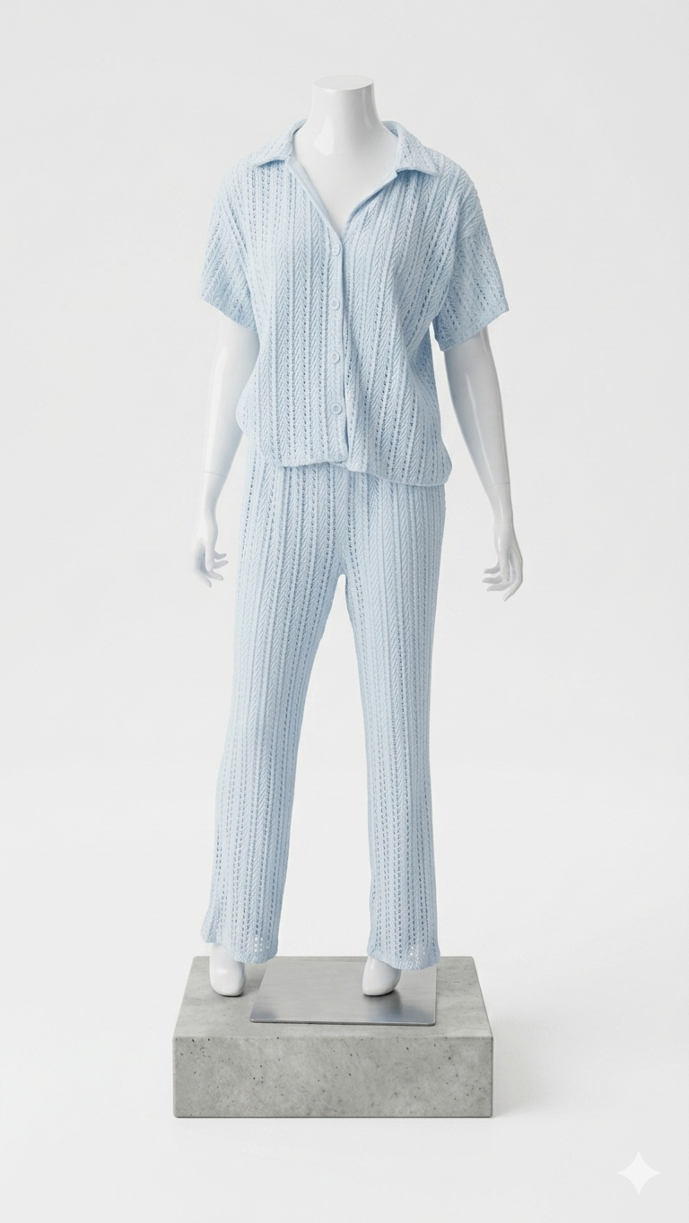 Conjunto de pantalón tejido