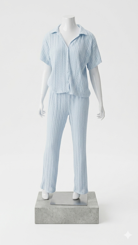 Conjunto de pantalón tejido