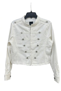 Jacket Napoleón mezclilla blanca