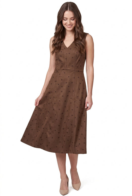 Vestido midi bolas