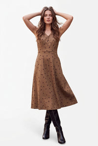 Vestido midi bolas