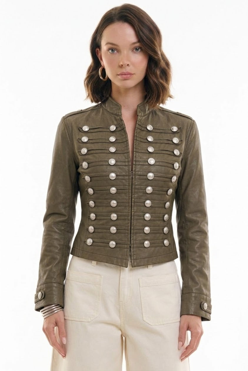 Jacket Napoleón efecto piel