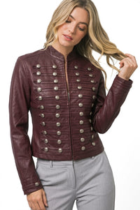 Jacket Napoleón efecto piel